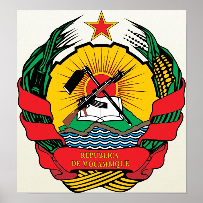 Mozambique Coat of Arms detail Poster