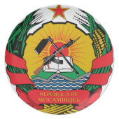 Mozambique Coat of Arms Dinner Plate (Front)