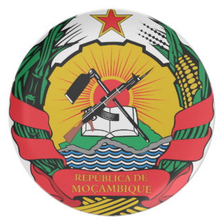 Mozambique Coat of Arms Dinner Plate