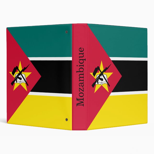 Mozambique Flag 3 Ring Binder (Background)