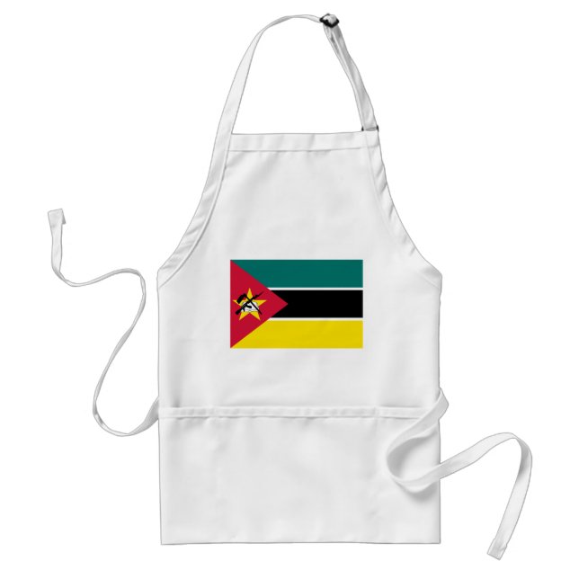 Mozambique Flag Adult Apron (Front)
