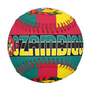 Mozambique Flag and Coat of Arms Patriotic Baseball