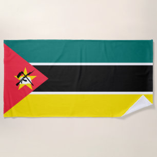 Mozambique flag beach towel