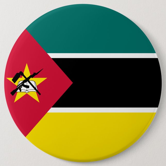 Mozambique Flag Button (Front)