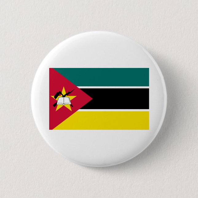 Mozambique Flag Button (Front)