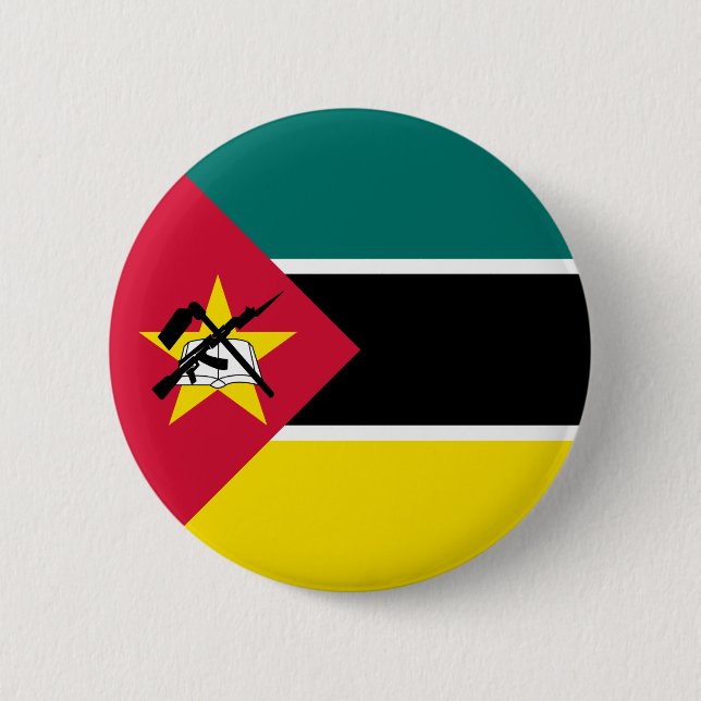 Mozambique Flag Button (Front)