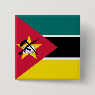 Mozambique Flag Button