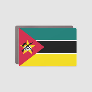 Mozambique Flag Car Magnet