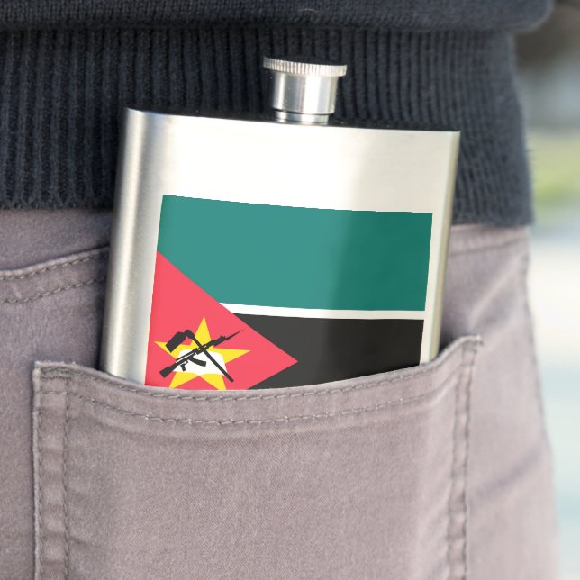 Mozambique flag flask (In Situ)