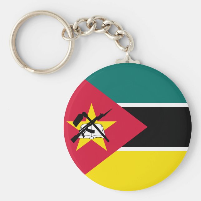 Mozambique Flag Keychain (Front)