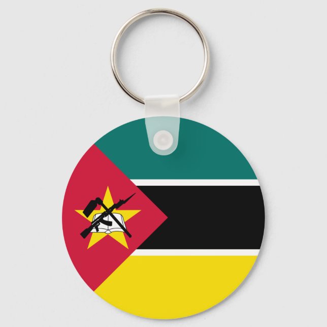 Mozambique Flag Keychain (Front)