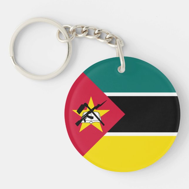 Mozambique Flag Keychain (Front)