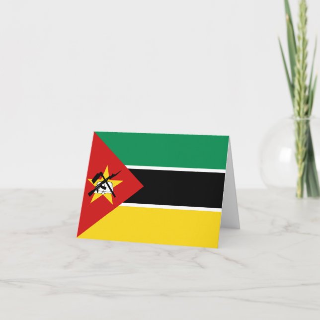 Mozambique Flag Notecard (Front)