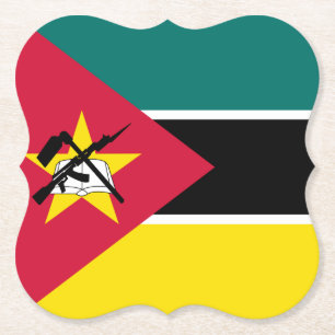 Mozambique Flag Paper Coaster