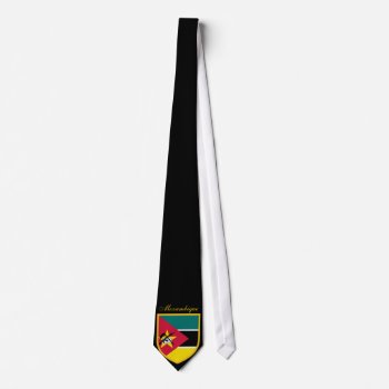 Mozambique Flag Personalized Neck Tie by GrooveMaster at Zazzle