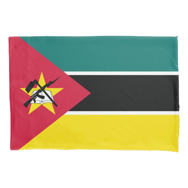Mozambique Flag Pillow Case (Front)