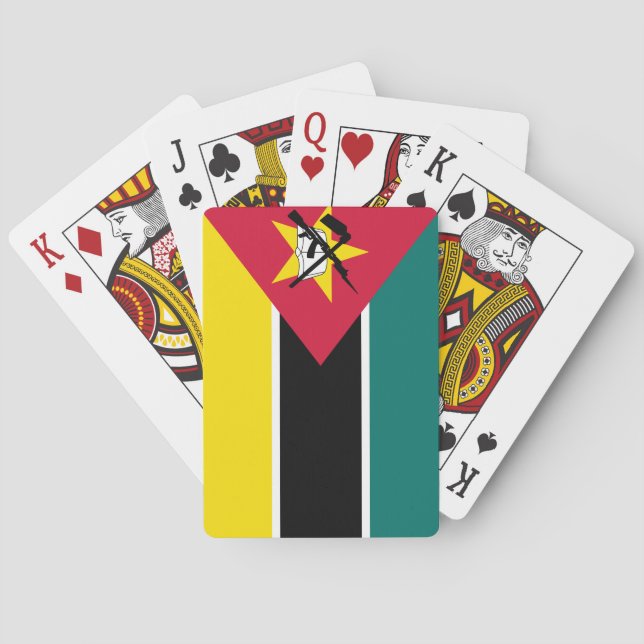 Mozambique Flag Poker Cards (Back)