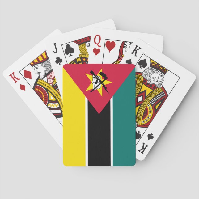 Mozambique Flag Poker Cards (Back)