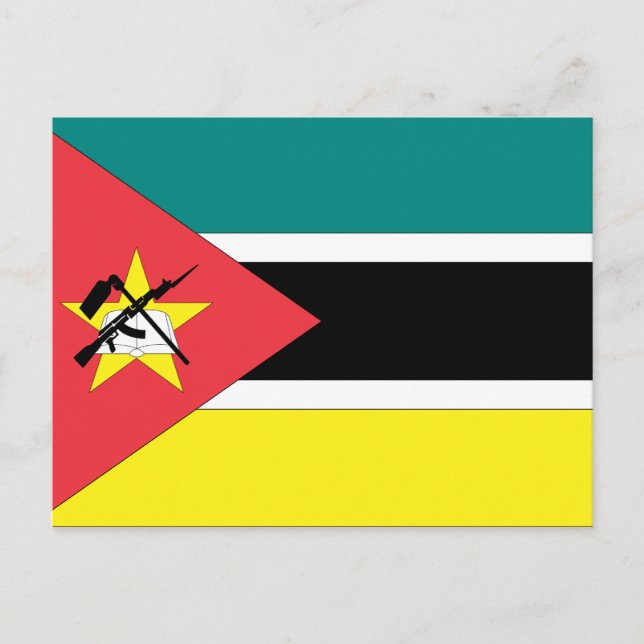 Mozambique Flag Postcard (Front)