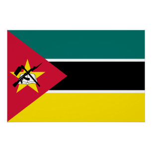Mozambique Flag Poster