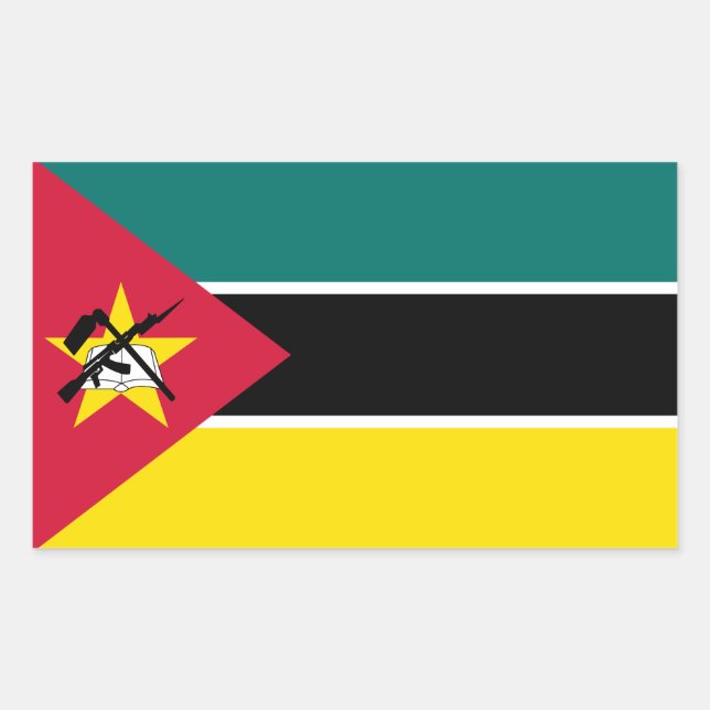 Mozambique Flag Rectangular Sticker (Front)