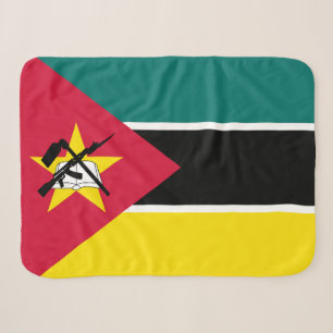 Mozambique Flag Sherpa Blanket