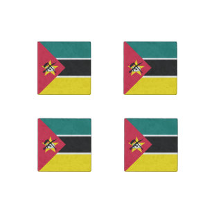 Mozambique Flag Stone Magnet