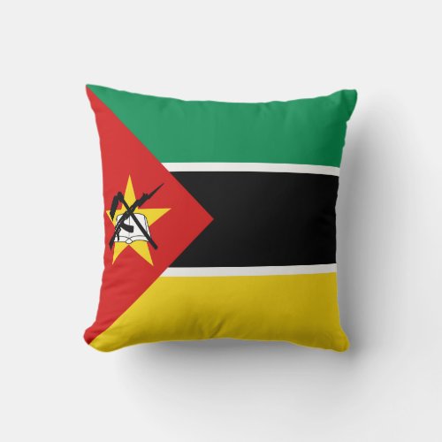 Mozambique Flag x Flag Pillow