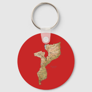 Mozambique Map Keychain