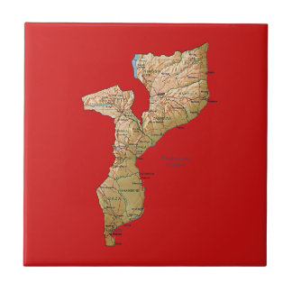 Mozambique Map Tile