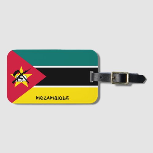 Mozambique National Flag Patriotic Luggage Tag