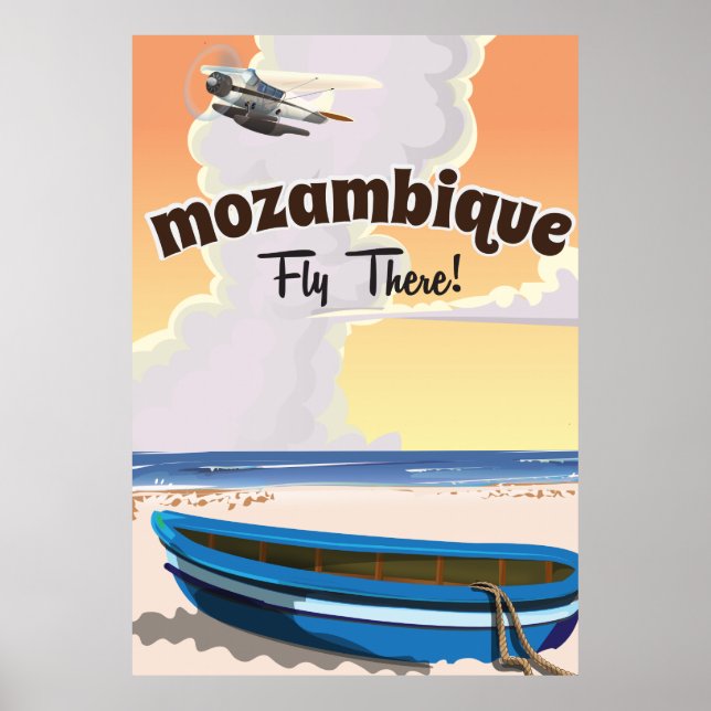 Mozambique travel poster print (Front)