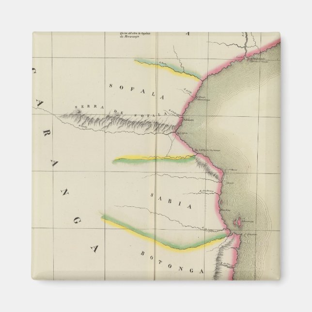 Mozambique, Zimbabwe 49 Magnet (Front)