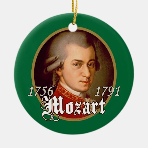 Mozart Ceramic Ornament