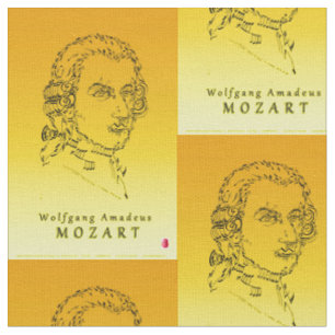 Mozart Face the Music Fabric