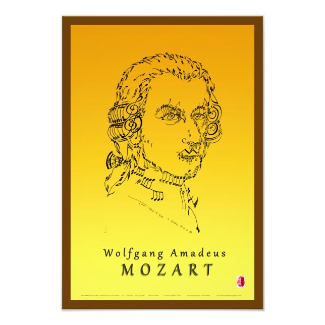 Mozart Face the Music Photo Print (Front)