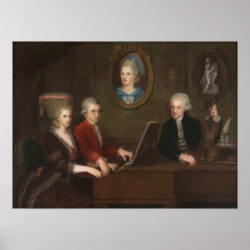 Mozart Family Portrait Poster