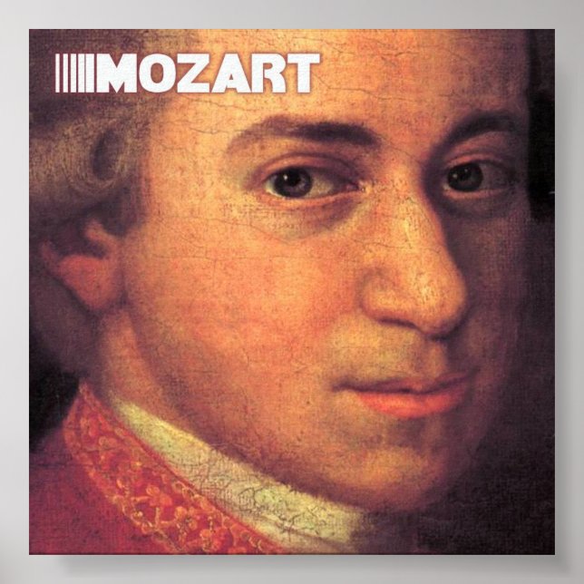 Mozart Fine Art On Canvas Poster (Front)
