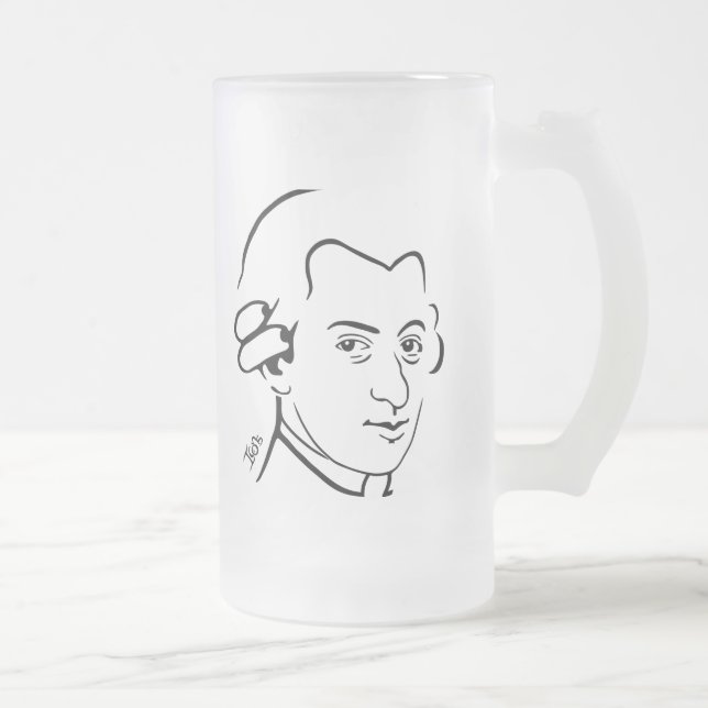 Mozart Frosted Mug (Right)