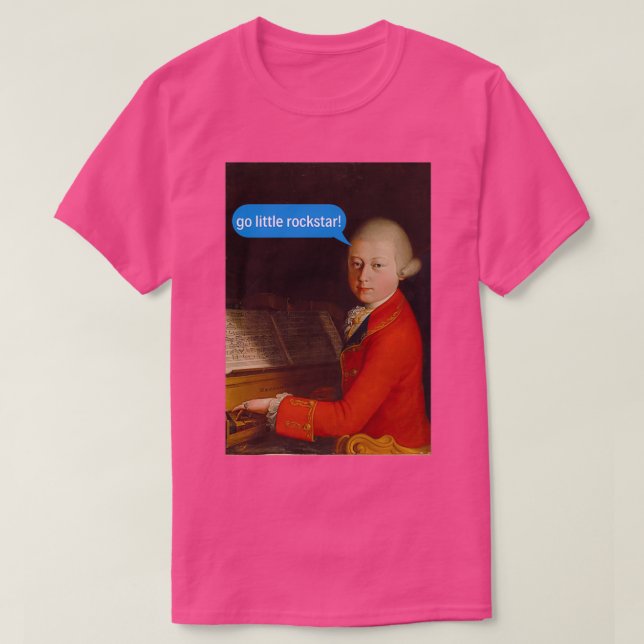 Mozart go little rockstar  T-Shirt (Design Front)