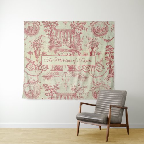 Mozart Marriage of Figaro 1700s French Pattern Tapestry