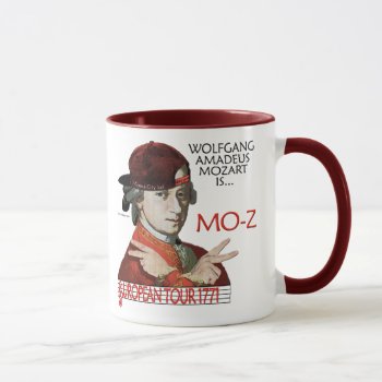 Mozart 'mo-z' European Tour Mug by ThenWear at Zazzle