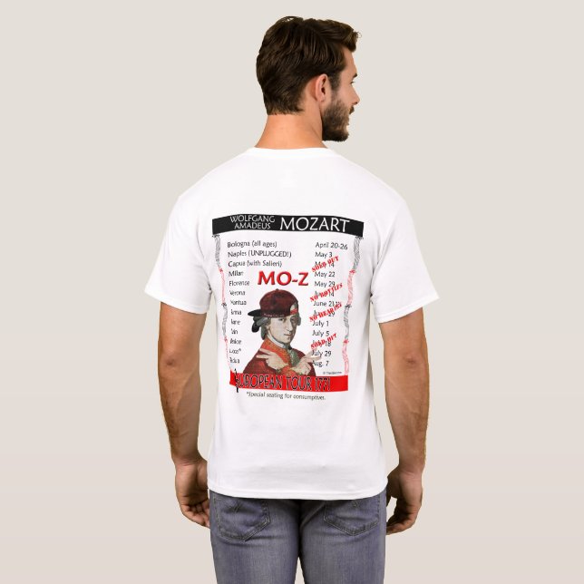 Mozart 'Mo-Z' European Tour Shirt (Men's Light) | Zazzle