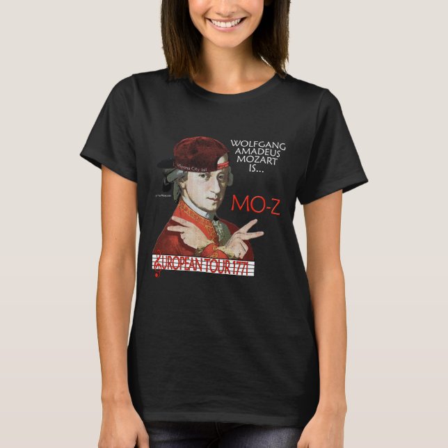 Mozart 'Mo-Z' European Tour Shirt (Women''s Dark) (Front)