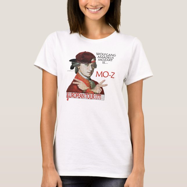 Mozart 'Mo-Z' European Tour Shirt (Women''s Light) (Front)