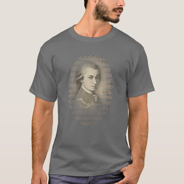 Mozart Mozart Portrait Classical Music Lover Gift T-Shirt (Front)