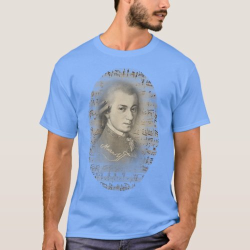 Mozart  Mozart Portrait Classical Music Lover Gift T_Shirt