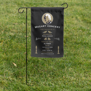 Mozart Music Concert Garden Flag