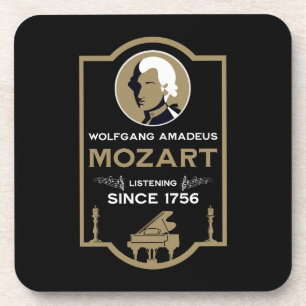 Mozart Music Lover Gift Beverage Coaster