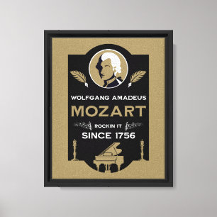 Mozart Music Lover Gift Canvas Print